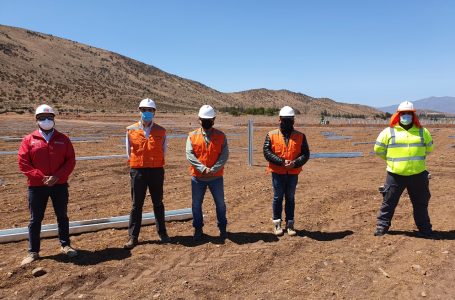 Seremi de Energía de Coquimbo visitó obras de parque solar Ovalle Norte