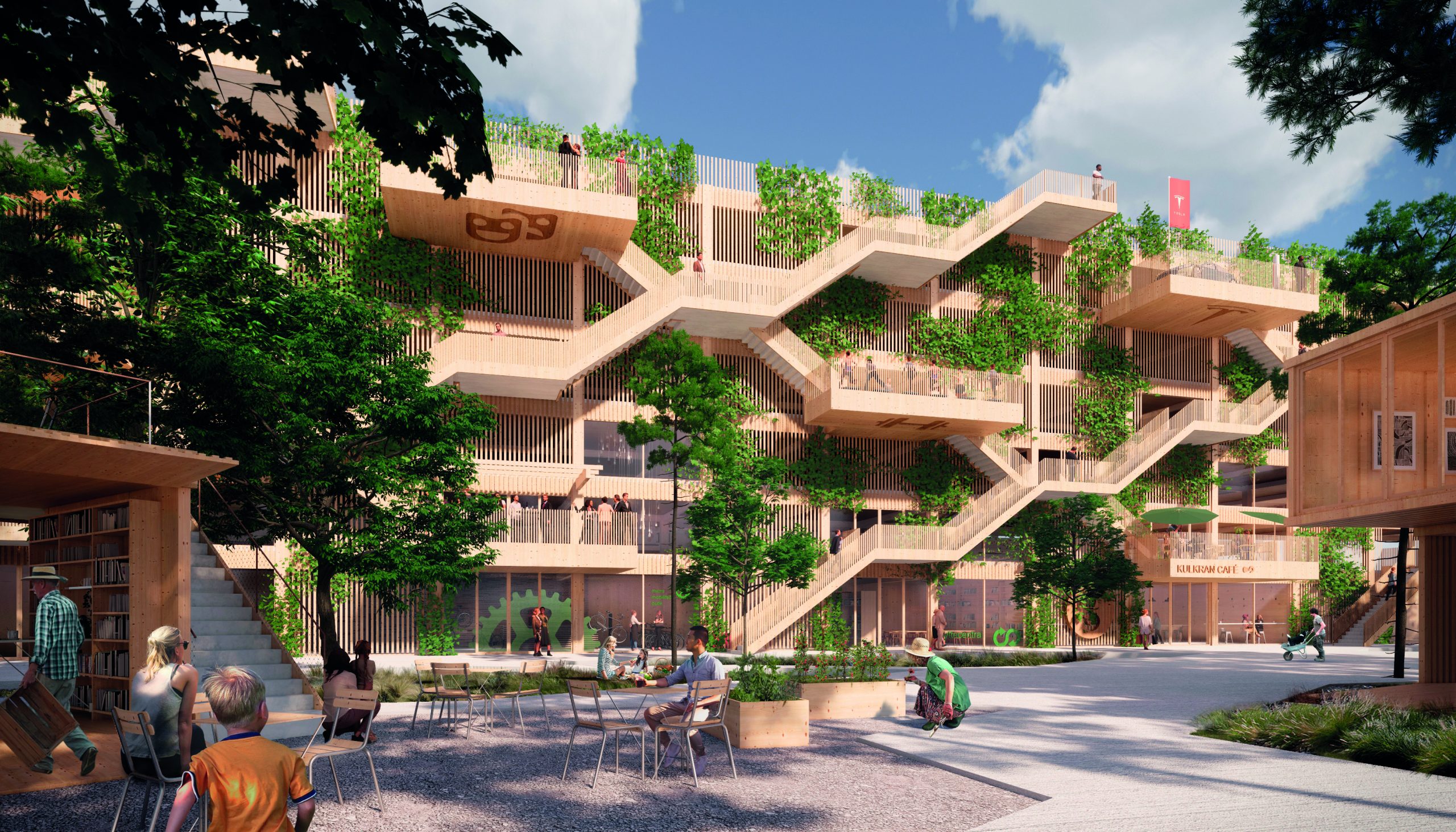 Dinamarca construirá edificio de estacionamientos en madera