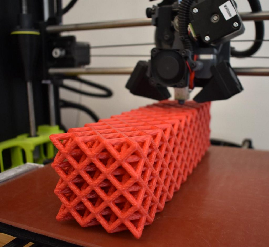 Una malla de polímeros impresa en 3D 