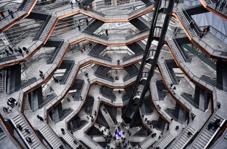 NEW YORK, NEW YORK – MARCH 15: A view inside the Vessel at Hudson Yards, New York’s Newest Neighborhood, Official Opening Event on March 15, 2019 in New York City. (Photo by Clint Spaulding/Getty Images for Related)