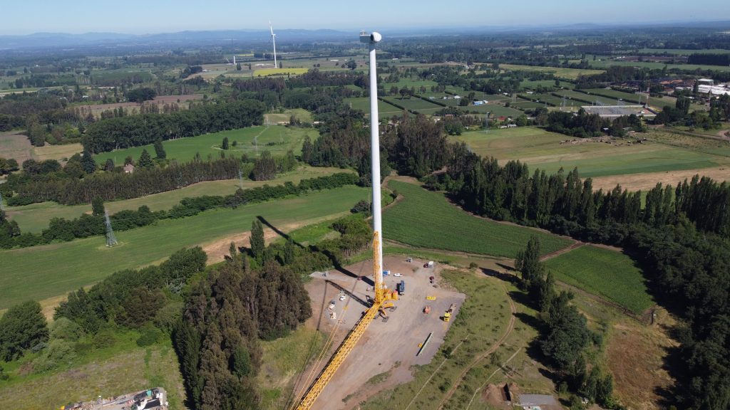 AES Chile avanza en la construcción de los parques eólicos Mesamávida y Campo Lindo