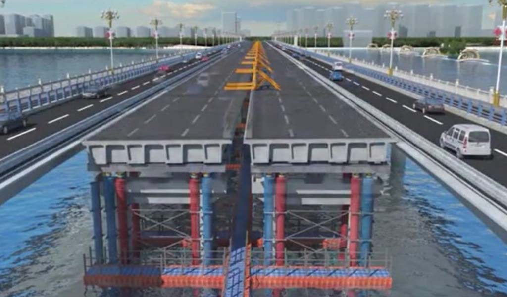 El puente reconstruido más largo de China se inauguró en abril
