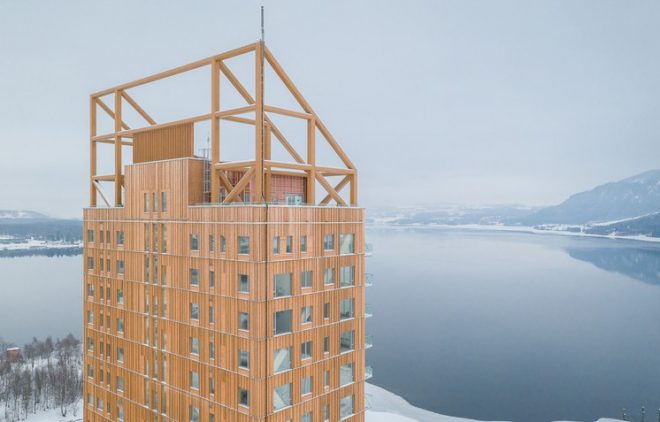 Profundizan en las construcciones en madera de Noruega y su aporte sustentable para el mundo