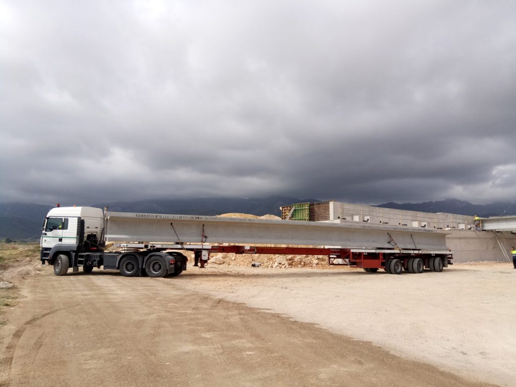 Transporte en Carretera de Elementos Prefabricados