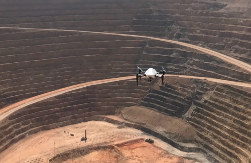 Inteligencia Artificial desde el cielo plataforma de drones permite ver el interior de las minas