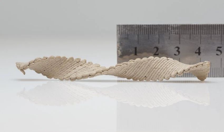 Madera impresa en 3D capaz de transformarse una vez seca