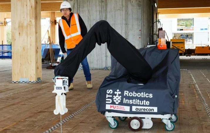 Robot ayuda a construir edificio de madera de ingeniería masiva en Australia