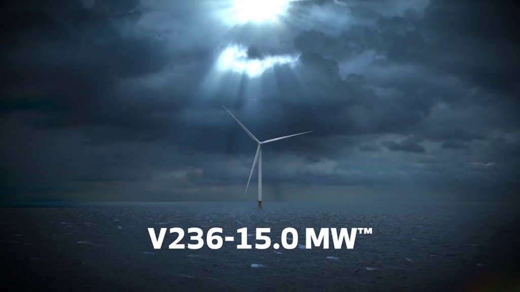 El aerogenerador gigante V236-15.0 MW de Vestas produce su primer kWh