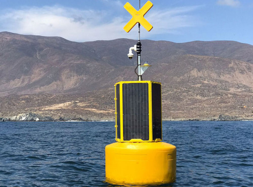instalan primeras dos boyas hidroacústicas para la protección de la fauna marina en la Regíon de Coquimbo