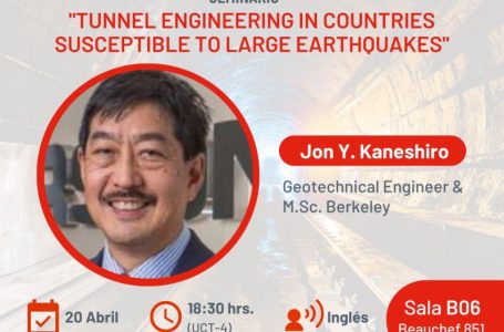 Experto en vulnerabilidad sísmica dicta charla sobre túneles en el Departamento de Ingeniería Civil