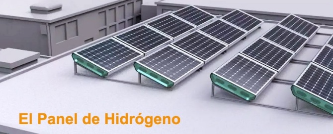 panel solar de hidrógeno