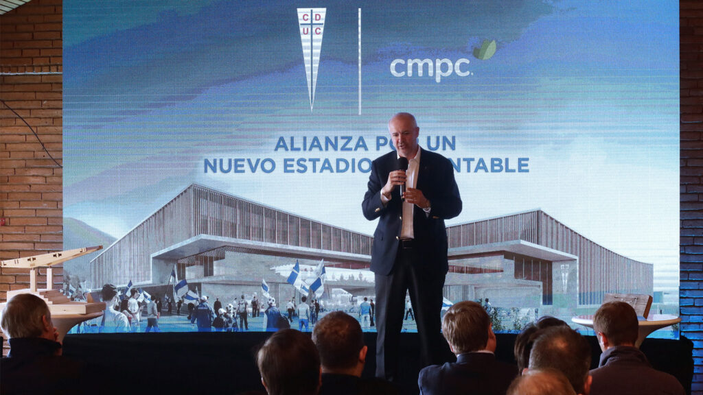 Cruzados y CMPC se unen para construir el primer estadio sustentable de Chile