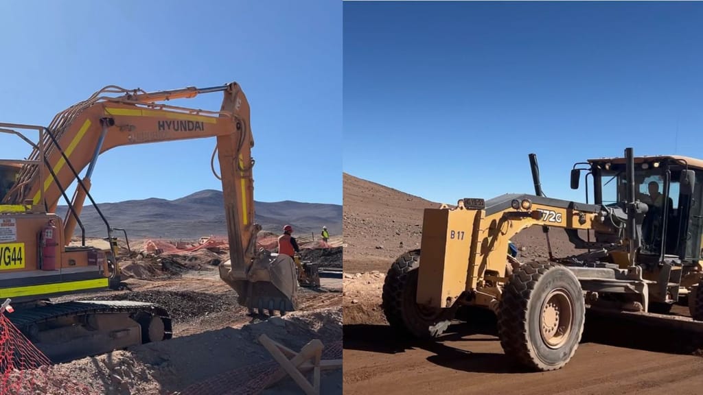 Pavimentan ruta a futuro centro astronómico Cerro Ventarrones en Región de Antofagasta