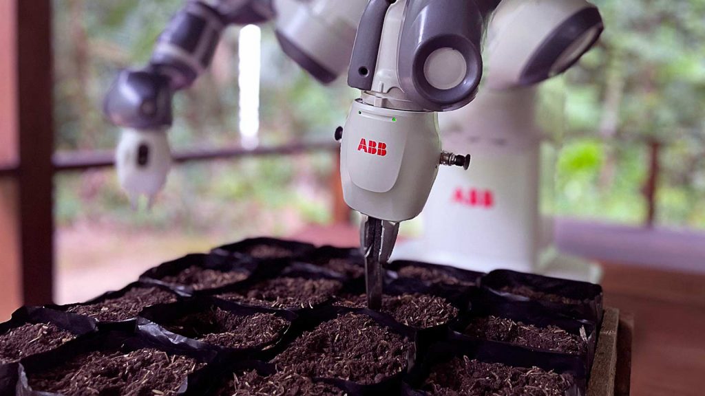 Este robot planta árboles para reforestar el Amazonas