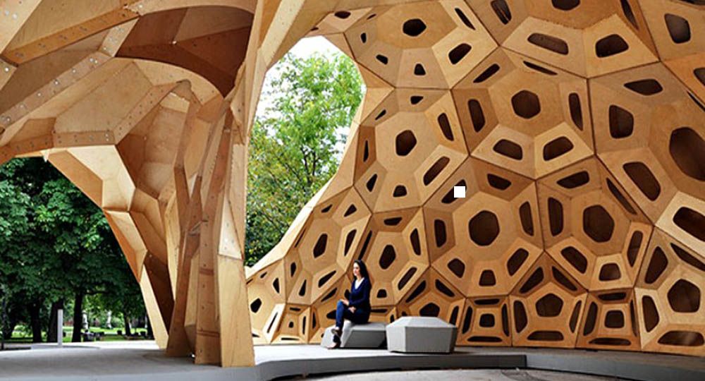 Arquitectura efímera en madera