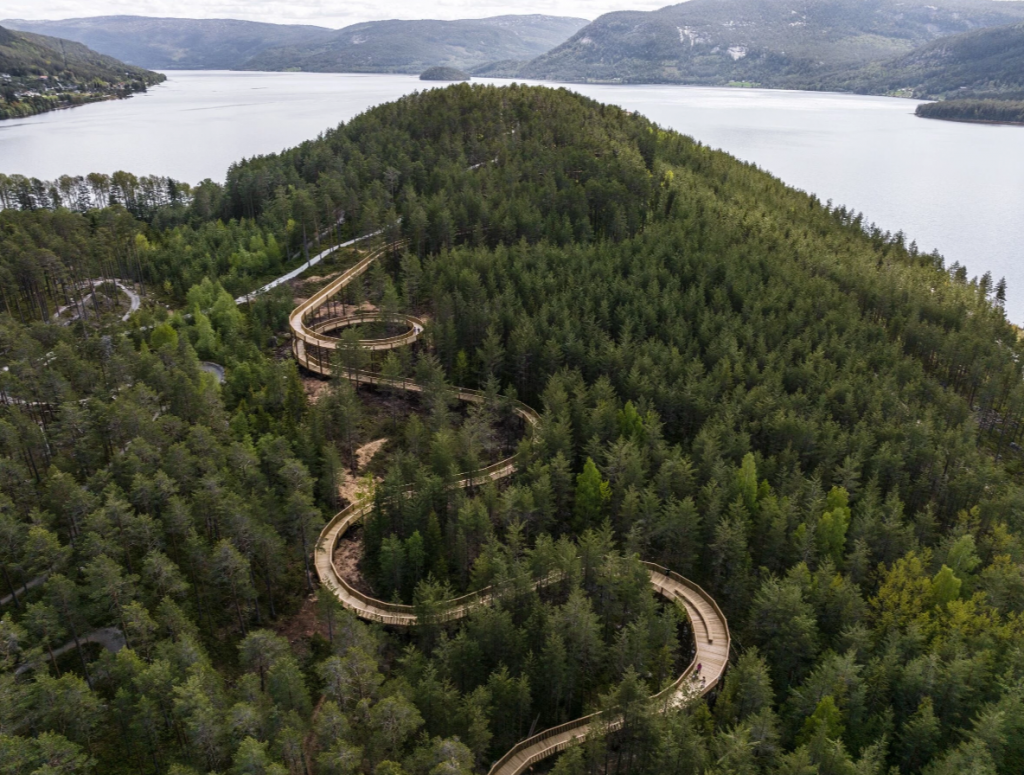 EFFEKT finaliza la primera pasarela en las copas de los árboles de Noruega