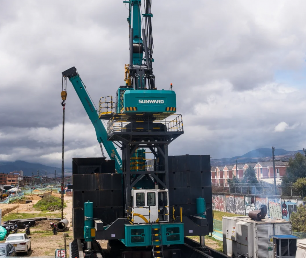 Avanza la construcción de obras del viaducto de la Primera Línea del Metro de Bogotá
