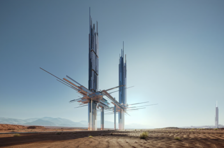 Epicon contará con dos rascacielos, el más bajo de los cuales se elevará a 225 m de altura, mientras que el más alto alcanzará los 275 m. Imagen: Neom