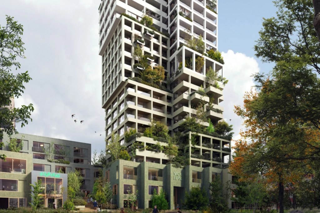 Una nueva torre residencial híbrida de madera en Ámsterdam dará prioridad a la sostenibilidad y la ecología
